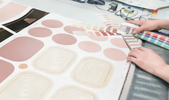 QC is checking the printing color